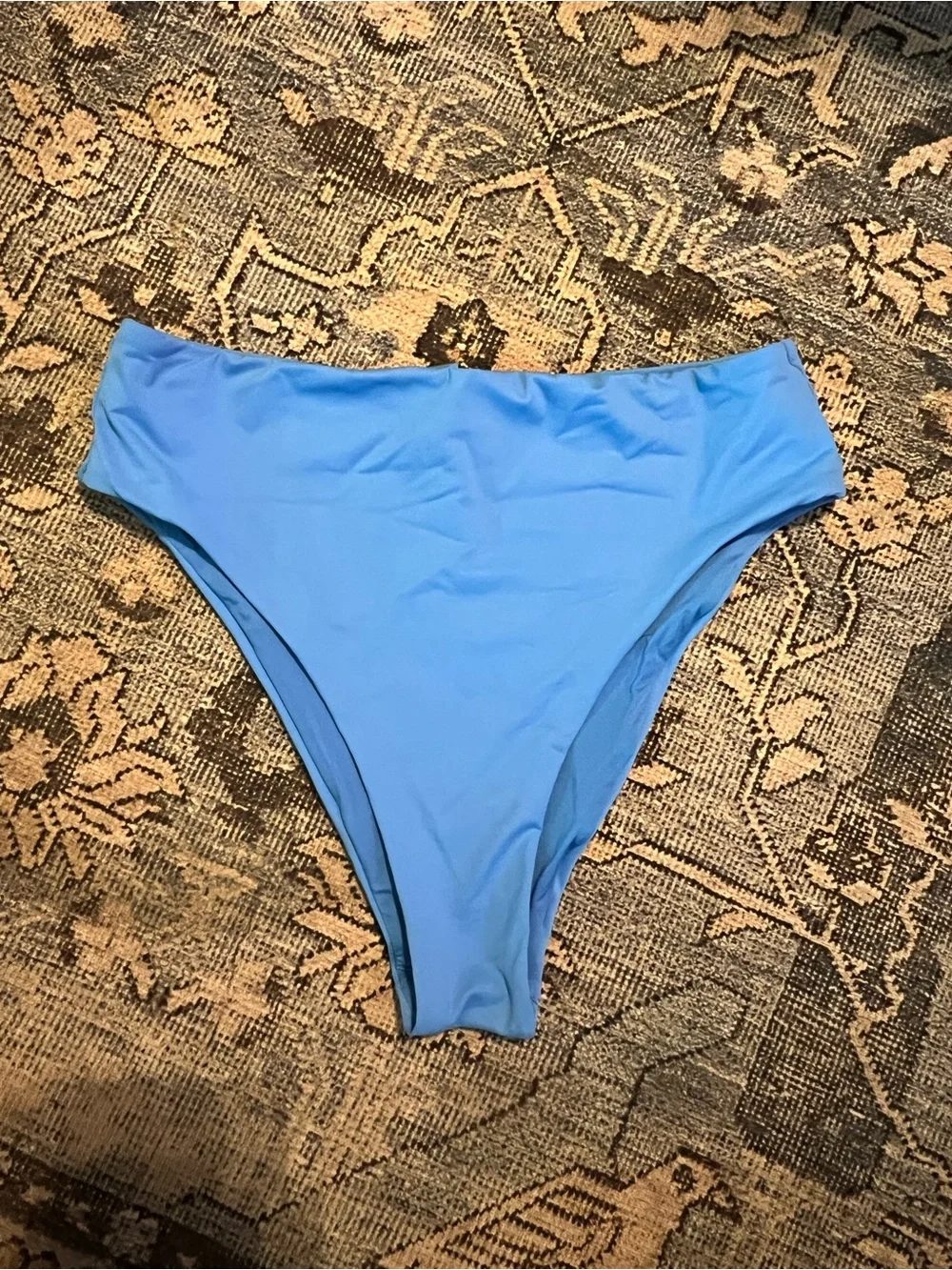 SKIMS High-Waist Blue Women's Swim Bottom